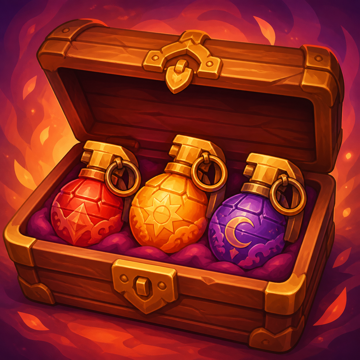 Card ‘Crate with grenades’ Crate with grenades